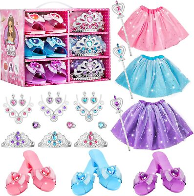 #ad Princess Dress Up SetsLittle Girls Age 3 4 5 6 Kids#x27; Dress Up and Pretend Play $65.00