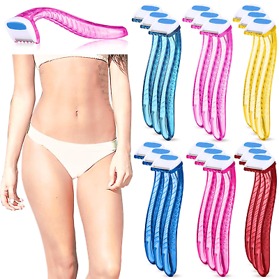 #ad 16 Pieces T Type Bikini Disposable Razors for Women Durable Travel Accessories $12.81