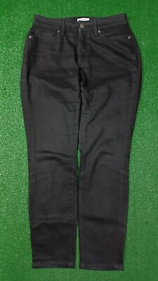 LOFT Outlet Petite Size 4P Curvy Skinny Stretch Mid Rise Black Jeans Denim $14.99