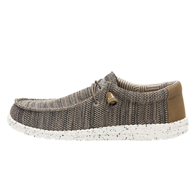 Hey Dude Men#x27;s Wally Sox Brown Men#x27;s Slip on Loafers Light Weight $41.97