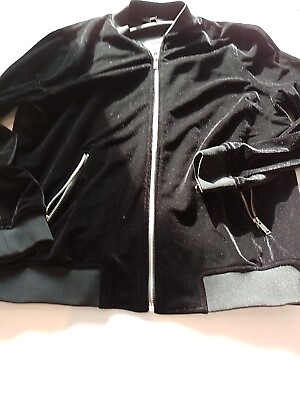 #ad Ladies Jacket Next 16 Round Neck Zip Long Sleeve Black 19676 GBP 11.90