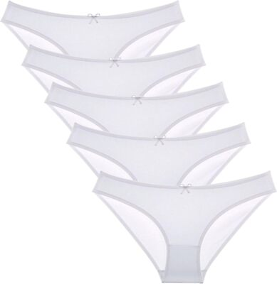 #ad #ad Donella Teen Girls#x27; Cotton Underwear 5 Pack Soft Stretch Bikini Panties for Gi $35.56