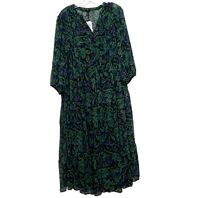 #ad #ad Torrid Floral Maxi Dress Size 1X $92.00