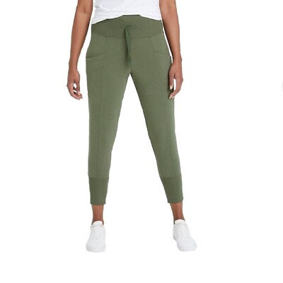 All in Motion French Terry High Rise Women#x27;s Green Jogger Pants $10.00