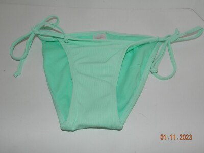 #ad Xhilaration S Small aqua green bikini string bottoms womens $9.99