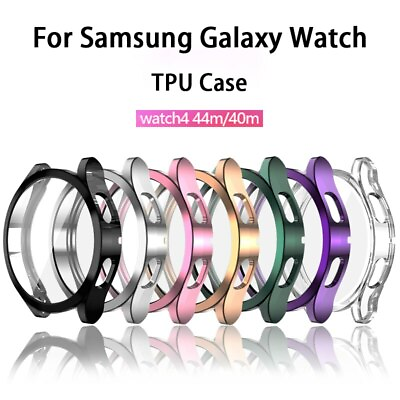 For Samsung Galaxy Watch 4 5 40 4mm TPU Glass Full Screen Protector Case Cover $6.95