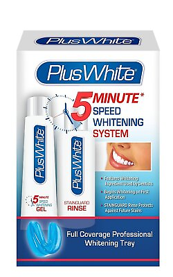 Plus White 5 Minute Premier Speed Whitening System StainGuard 3 Ct Whitening Kit $18.06