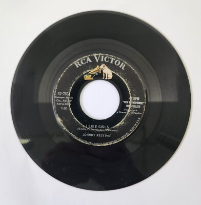 #ad Johnny Restivo I Like Girls amp; Dear Someone 45 RCA Victor 47 7601 VG $5.00