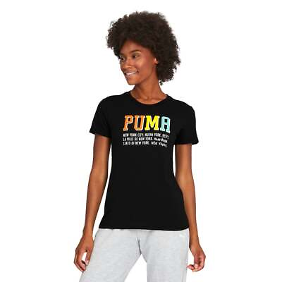 Puma Nyc Worldly TShirt Womens Size S Athletic Casual 585662 01 $7.99