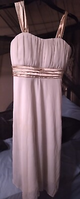 #ad quot;Speechlessquot; Brand Girls Dress Size 16 Ivory And Gold $10.00