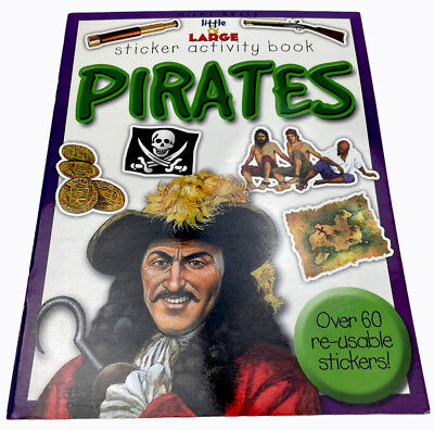 #ad Pirates Little amp; Large Sticker Activity Book by Miles Kelly 2006 AU $8.37