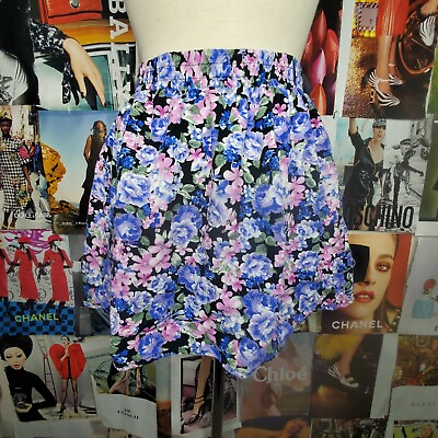 #ad Floral Mini Skirt $9.00