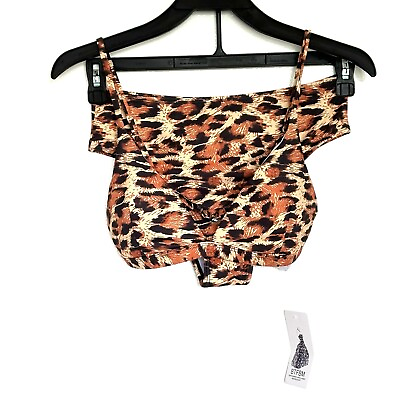 #ad #ad 2PC BTFBM Bikini Women’s Small Leopard Padded Swimwear Swimsuit Bathing Suit NWT $7.95
