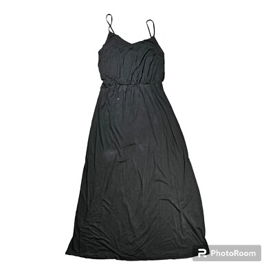 #ad #ad Gap Black Maxi Dress Size Large $11.62