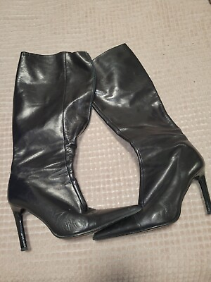 #ad black womens boots Size 7 $15.00