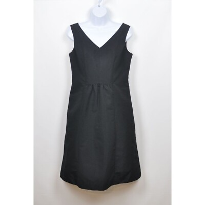 Merona Collection Black Short Sleeveless Dress V Neck Cocktail Women#x27;s Size 6 $16.95