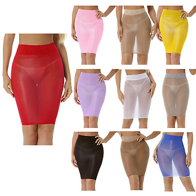 #ad US Women High Waist Tight Pencil Skirt See Through Night Club Micro Mini Skirts $3.90