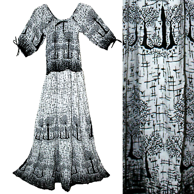 One Size For S To L Indian Dress For Women Vestir Gypsy Hippie Retro Ethnic Boho $22.99