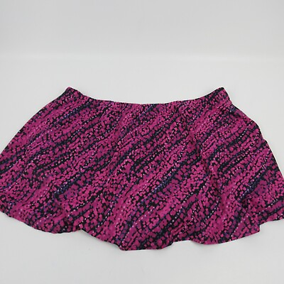 #ad Blair Swim Skirt Swimsuit Plus Size 24W Purple and black Print NWOT $9.88