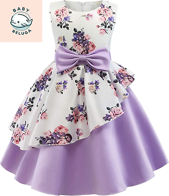 #ad Girls Pageant Party Dresses Kid Floral Print Formal Dress for 2 9Y $28.74