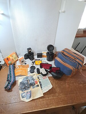 #ad Sears KS Super 35mm SLR Film Camera See Pictures For What Is Included $115.00