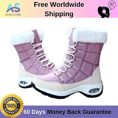 #ad New Winter Women Boots High Quality Warm Waterproof Snow Hiking Comfortable $49.99