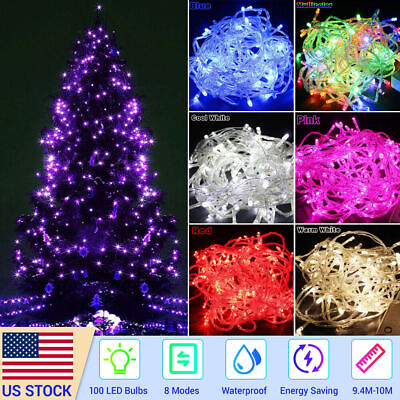 100 1000 LED Christmas Tree Fairy String Party Lights Xmas Waterproof Lamp US $5.89