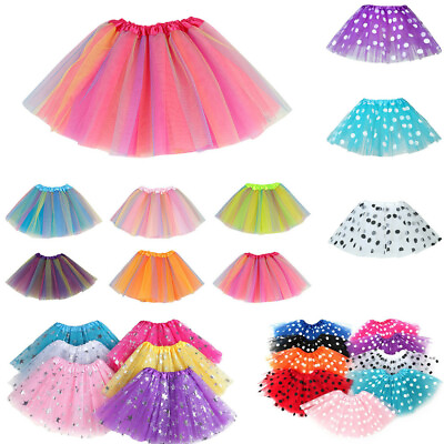 Toddler Kids New Tulle Tutu Skirt Dressup Party Costume Ballet Girls Dance Wear $8.87