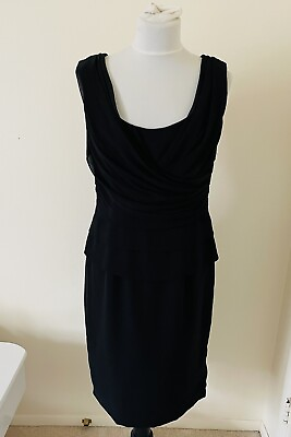#ad Lauren Ralph Lauren Women Black Cocktail Dress Size 8 Pencil Dress $35.00