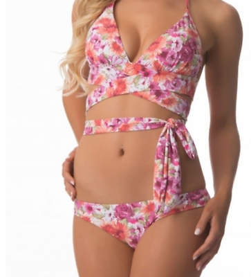 NWT Beach Joy Shophopes Swimsuit Bikini Floral Boho Festival $13.40