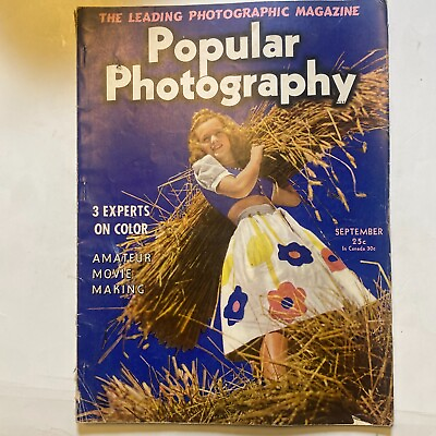 #ad 1950s Popular Photography Magazine Pin up Girls Beach New York Amateur Movie $24.99
