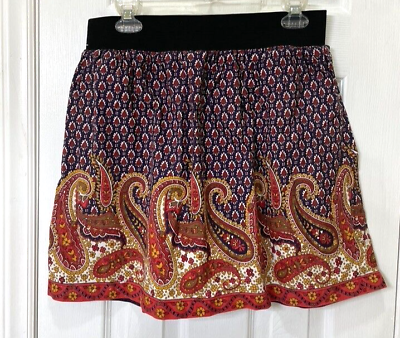 #ad Vintage American Collection skirt women#x27;s size M Boho paisley print boho style $12.00
