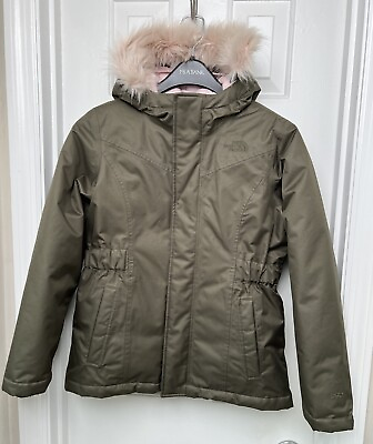 #ad The North Face Jacket Girl#x27;s Size Large 14 16 Hooded Down Parka Dryvent 550 $34.95