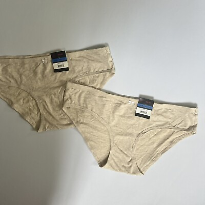 #ad Lot of Two … XXXL 3XL Size 10 Bikini Panties in Oatmeal Heather Color Plus $17.00