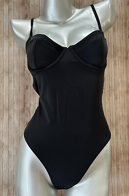 #ad Nwt Victorias Secret Essential Wicked One Piece Swimsuit Push Up No Padding M $39.98