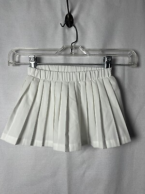 #ad #ad Girls White Pleated Mini Skirt $6.99