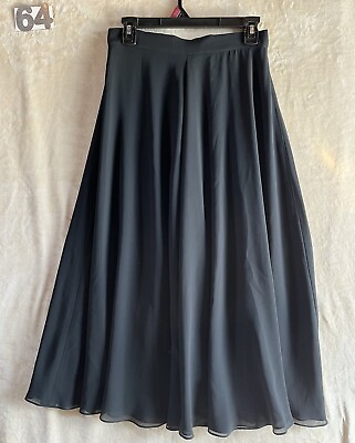 #ad liz claiborne maxi skirt long black Flare Size 8 $16.98