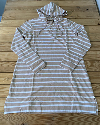 Ambernoon ll NWOT Women’s UPF 30 French Terry Cover up size XS Sand Stripe AF $17.91