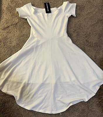 #ad White Cocktail Dress Size Small $15.00