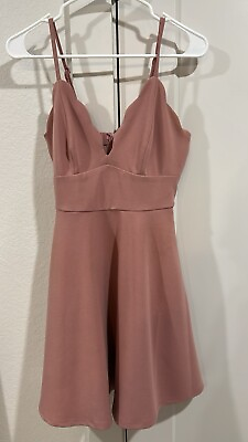 #ad Xtraordinary Womens Pink Cocktail Dress Juniors Size M. Worn Once $15.00