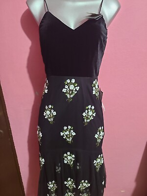 #ad WD#10 Adrianna Papell New Womens Black Cocktail Dress Size 6 $99.00