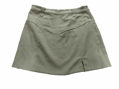 #ad Lelis Boutique Sage Green Mini Skirt NWT Size Large High Waisted $34.99