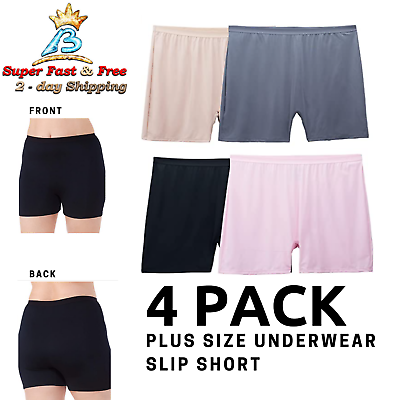 #ad Slip Short Plus Size Underwear Skimmies FIt For Me Microfiber Lightweight Shorts $23.80