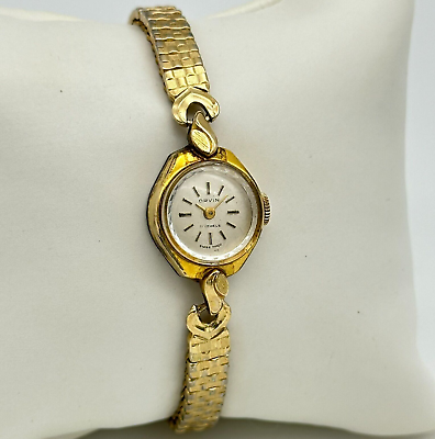 #ad Vintage Ladies ORVIN Gold Tone 17 Jewel Mechanical Watch Sears For Parts $16.19