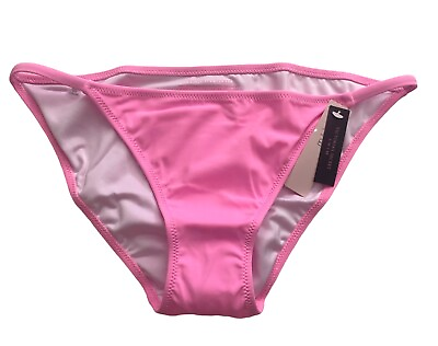 Victorias Secret Nwt Pink Solid Sexy String Itsy Low Swim Bikini Bottom $19.99