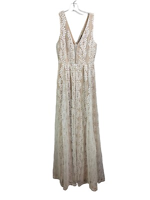 #ad Lulus Eliana White Lace Maxi Dress $60.00