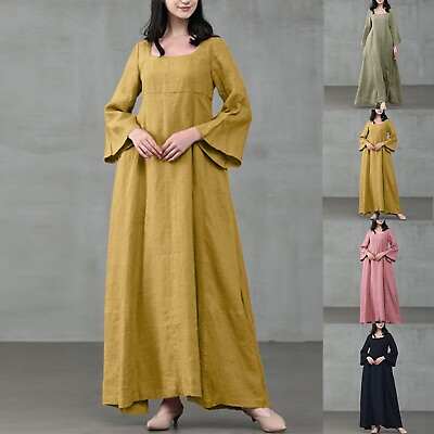 #ad Muslim Dresses For Women Long Sleeve Prayer Long Sleeve Maxi Dresses for Women $29.84
