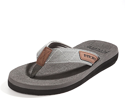 Men#x27;S Flip Flops Thongs Sandals Comfort Slippers for Beach Size 6 15 $18.91