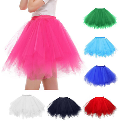#ad #ad Sexy Women Adult Lady Tutu Tulle Skirt Fancy Skirt Dress Up Party Dancing Dress $15.85