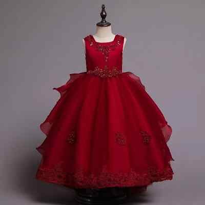 #ad Ball Gown Baby Girl Birthday Christmas Dress Girl Party Gown Floor Length Dress $59.05